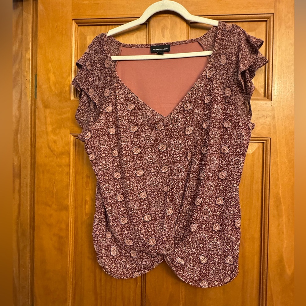 Annabeth Knot Front Knit Top